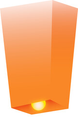 Naklejka premium Vesak Lantern Illustration