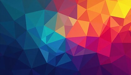 Fototapeta premium Geometric abstract shapes, colorful grid backdrop, contemporary, modern