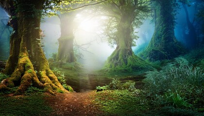 Fototapeta premium Magical fairytale forest