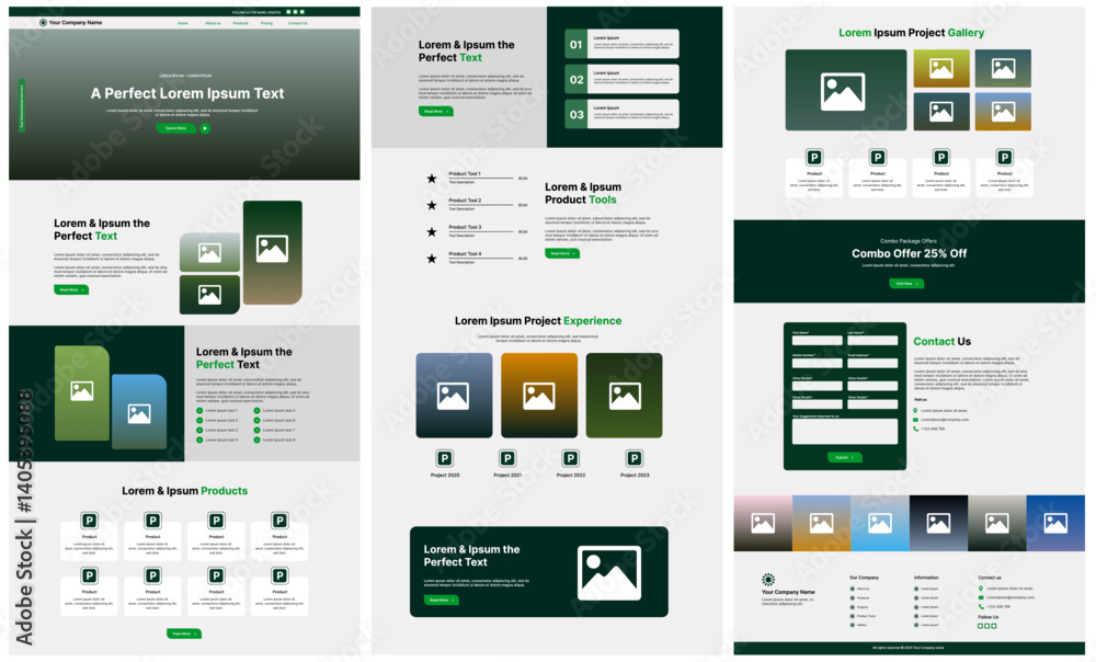 Canvas Prints new website ui design wireframe concept template for your design - vector illustration on white back