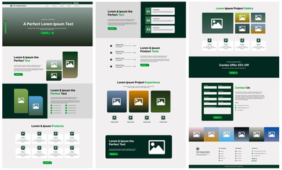 New Website UI design wireframe concept template for your design - vector illustration on white background