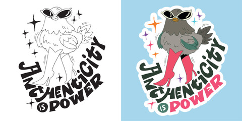 Trendy hand drawn doodle lettering quote. Lettering for t-shirt design, mug print, bag print, clothes fashion. 100% hand drawn vector image.