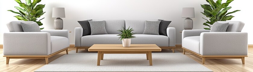 Elegant family living room design modern home interior photography bright environment cozy viewpoint