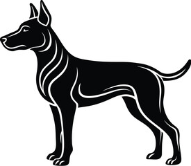 Dog silhouette vector designs 30
