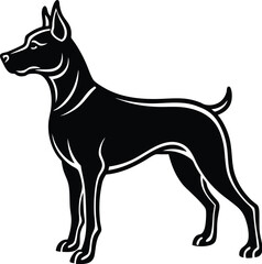 Dog silhouette vector designs 34