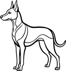Dog silhouette vector designs 35