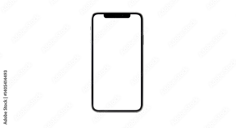 Poster a close up view of a modern smartphone with a black screen on a black background in portrait mode