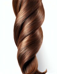 Stylish and smooth wavy hair with a rich brown color, ideal for haircare inspiration.