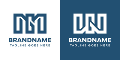 Obraz premium Letters MG and WG Monogram Logo, suitable for any brand with MG GM WG GW initials