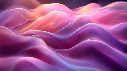 Obraz premium Abstract pink and purple flowing waves.