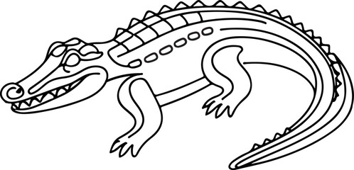 Reptile Crocodile Minimal Sketch
