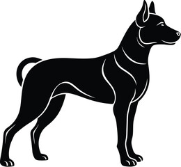 Dog silhouette vector designs 38
