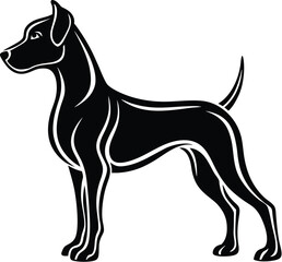 Dog silhouette vector designs 40