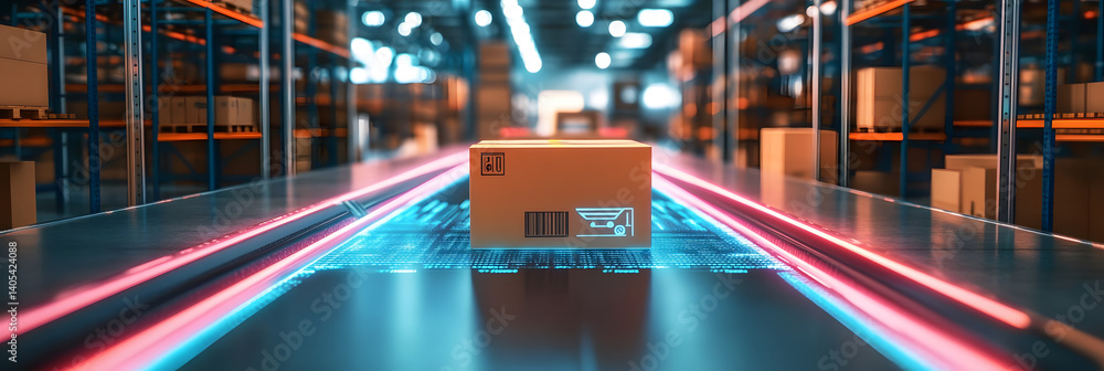 Poster smart warehouse management system using augmented reality technology to identify package picking and