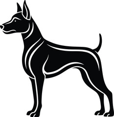 Dog silhouette vector designs 41