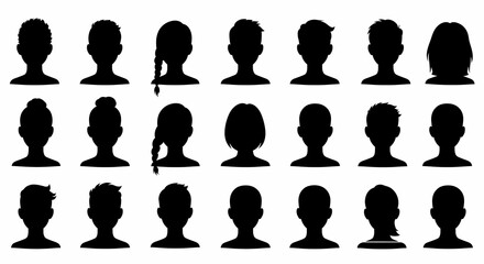 vector silhouette of a woman