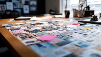 Naklejka premium A vision board in the office keeps goals in focus