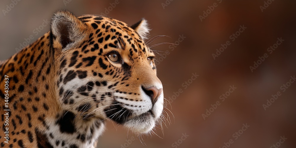 Poster aggressive tiger in forward leap with sharp teeth exposed and intense jungle blur in background show