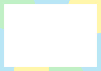 夏のカラフルフレーム