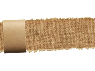 Abstract Isolated Background with Torn Fabric Texture and Brown Tones