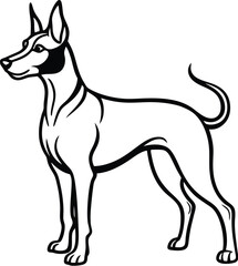 Dog silhouette vector designs 43