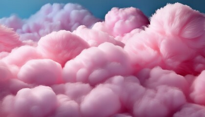 Obraz premium colorful pink sugar cotton cloud background