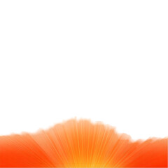 Abstract Orange Light Burst Illustration on Transparent Background
