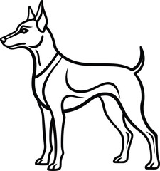 Dog silhouette vector designs 44