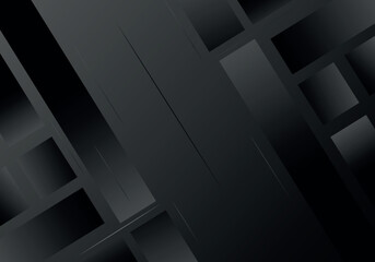 Obraz premium Abstract Black Luxury Geometric Shape Background Template 