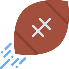 Rugby Ball single vector illustration icon