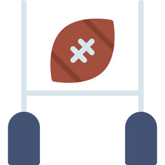 Rugby Match single vector illustration icon