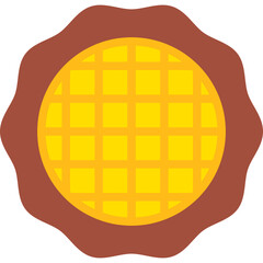 Slice of Pie single vector illustration icon