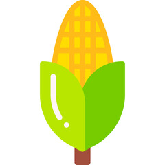 Corn single vector illustration icon
