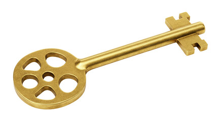 Isolated Golden Key