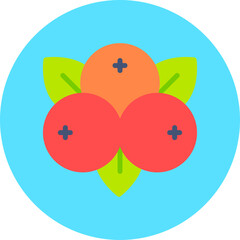 Cranberries single vector illustration icon