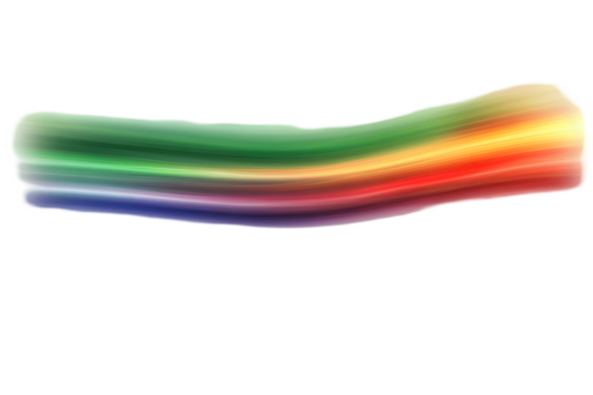 Abstract Rainbow Light Wave On Transparent Background Illustration