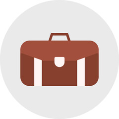 Suitcase single vector illustration icon