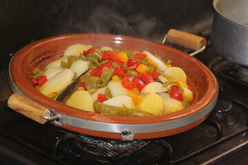 Tajine Close Up, Moroccan Traditional Food