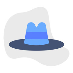 Hat single vector illustration icon