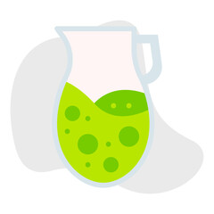 Jug single vector illustration icon