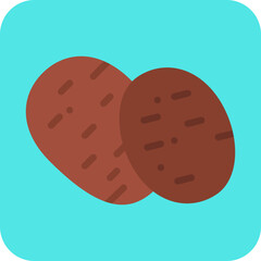 Potatoes single vector illustration icon