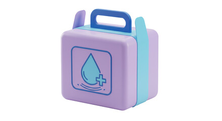 Isolated First Aid Kit Box