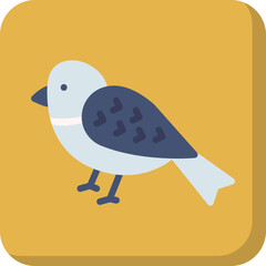 Sparrow single vector illustration icon