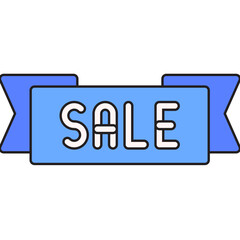 Sale Banner single vector illustration icon