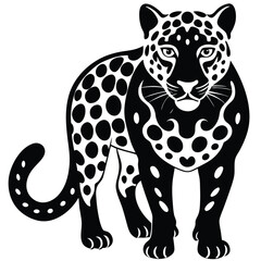 snow leopard vector