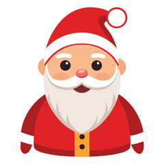 Christmas Santa Claus clipart on white background