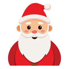 Christmas Santa Claus clipart on white background