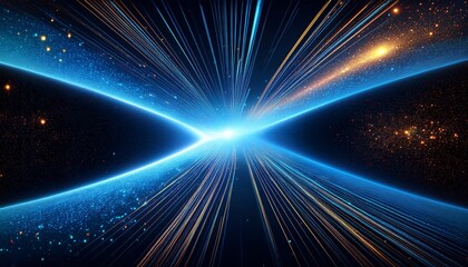 Obraz premium Abstract Space Particles Shape