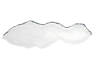 Abstract White Cloud Illustration Isolated On Transparent Background