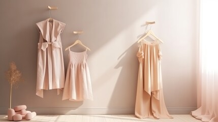 Soft focus minimalist interior design scene